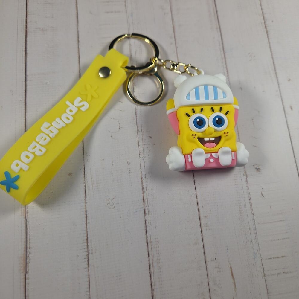 SpongeBob Keychain Yellow Strap